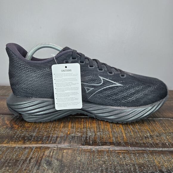 NEW Mizuno Wave Rider 28 Mens Size 9.5 Gym Running Shoes Sneakers Black - Picture 8 of 11